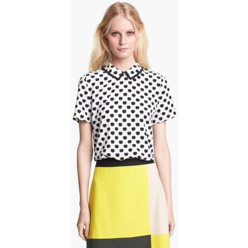Kate Spade New York Sierra Apple Silk Blouse